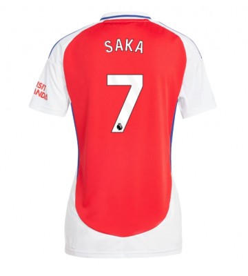 Arsenal Bukayo Saka #7 Primera Equipación Mujer 2024-25 Manga Corta